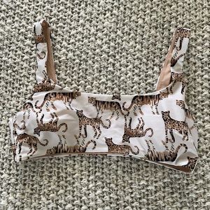 Aerie Wide Strap Scoop Top - Tiger Cheetah Print